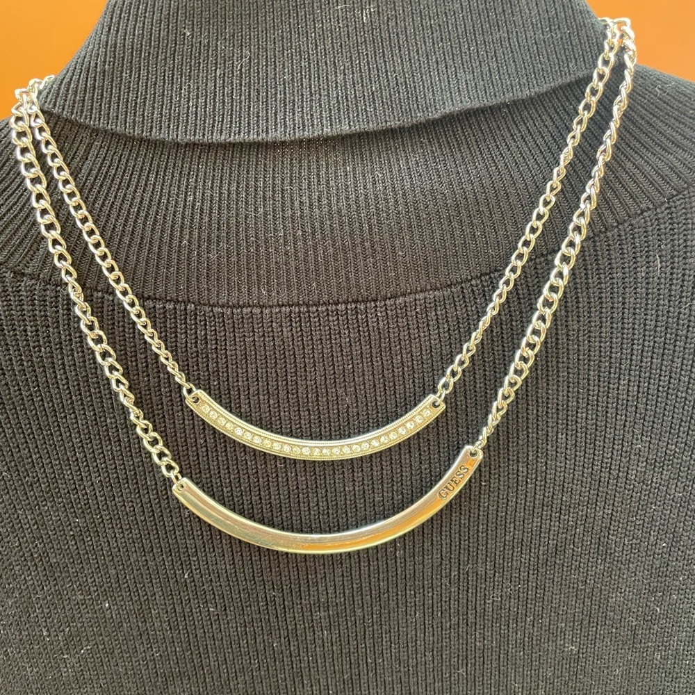 Guess 2 layer necklace